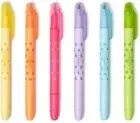 Legami - Set of 6 Erasable Highlighters, Magic Highlighters, Double Tip Highl...