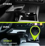 Convenient On-The-Go Dining Tray with two cup holders