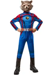 Rocket Raccoon Boys Deluxe Guardians of the Galaxy Costume