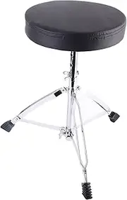 Drum Throne,Portable Foldable Adjustable Height Drum Stool Leg with Padded Non Slip Chair for Adults Kids