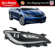 For 2015-2017 Chrysler 200 Headlight Halogen W/LED DRL New Chrome Trim Passenge (for: Chrysler)