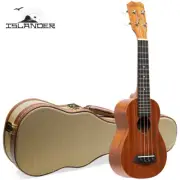 Islander by Kanile'a MS-4-HNS Soprano Turtle Ukulele Natural + Tweed Hard Case