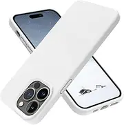 OTOFLY Designed for iPhone 14 Pro Max Case, Silicone Shockproof Slim Thin Phone Case for iPhone 14 Pro Max 6.7 inch (White)