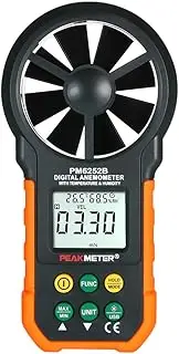 Multifunction Digital Anemometer Professional Wind Speed Meter LCD Digital Anemometer Air Volume/Temperature/Humidity for Weather Data Collection Outdoors Sailing Surfing Fishing GTRH
