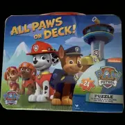 Nickelodeon Paw Patrol Puppies Lunch Box All Paws on Deck 24 pc Puzzle NWT