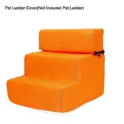 Yousheng Pet Ladder Cover Detachable Comfortable Faux Leather Non-slip Dog Ramp Stairs Case for Puppy orange 1