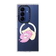 Galaxy Z Fold7 Clear Magnetic Case nap time by tabetaaii