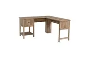 Maestro Furniture Axel L-Shaped Corner Computer Study Home Office Desk - Rustic Oak