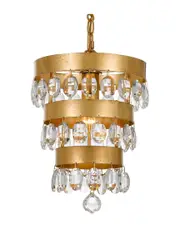 Crystorama 1-Light Perla Mini Chandelier