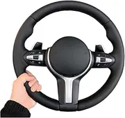 Car Leather Steering Wheel Compatible With BMW M Sport F12 F13 M6 F10 X5 M F86 F33 F87 M2 F80 M3 F82 E80 E9 X6 M F30 Car Accessory(M6 Style 1)