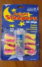 NEW 5 Pairs Leight Light Sleepers Ear Plugs 32 DB