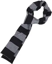 [COMPUKAS] Comfortable Striped Scarf for Women Soft Cotton Thin Harajuku Style Wearable Punk-inspired Neck Accessory for Fashion and Warmth