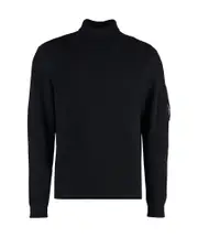 C.P. Company Wool Blend Roll Neck Sweater L,M black