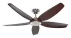 Energy-Saving Ceiling Fan + Remote Control Dc Volare 142cm Chrome Walnut