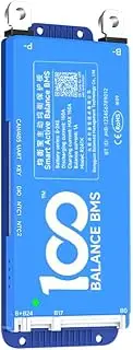 100BALANCE 150A Smart BMS with Active Balancer and Integrated Bluetooth APP/UART for Lithium Battery NCM/LFP/LTO Pack (BT+UART+CAN, 150A 8-24S)