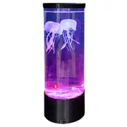 Led Novelty Kids Aquarium Jelly Fish Lava Lamp Bedroom Light Up Party Decor Set