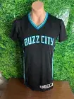 NBA Charlotte Hornets Basketball Blank Buzz City 2016-17 Game Jersey Large+2