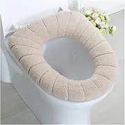 LVNPNGVFAC Bathroom Velvet Coral Toilet Seat Cover Winter Toilet Cover Household Closestool Mat Seat Case Lid Cover Comfortable(C)