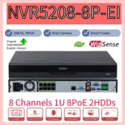 Dahua NVR5208-8P-EI 8CH 8PoE 2SATA WizSense 4K AI NVR 32MP Recorder SMD+ Face