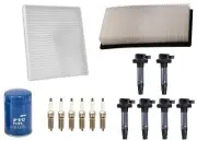 Ignition Coil & Air Cabin Filter Spark Plugs For Mazda 6 2009-2013 S GT 3.7L (for: Mazda)
