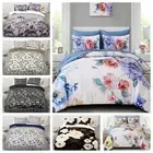 Soft Retro Floral Doona Duvet Quilt Cover Set Queen King Size Bedding Pillowcase