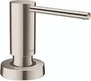 hansgrohe Bath and Kitchen Sink Soap Dispenser, Talis 4-inch, Modern Soap Dispenser in Stainless Steel Optic, 40448801