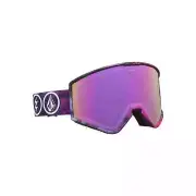 ELECTRIC KLEVELAND X VOLCOM BROSE PINK CHROME w/ SPARE YELLOW LENS SNOW GOGGLES.