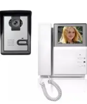 Video Door Phone System 4.3" Clear LCD Monitor Wired Video Intercom Doorbell Kit
