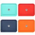 Replacement Lids for Pyrex 7211-PC 6 Cup Rectangle, Silicone Storage Cover Li...