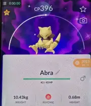 Pokemon Go * Shiny Abra * ✨️