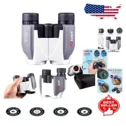 High Power 12x25 Compact Binoculars for Adults and Kids - Ideal for Nature Trips