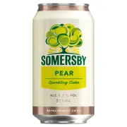 Somersby Pear Cider, Easy Drinking Sparkling Cider, 4.5% ABV, 375mL (Case of 30 Cans)