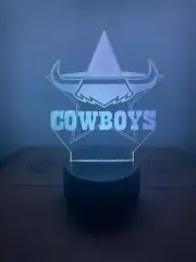 3D LED illusion Dallas Cowboys USB 7Color Night Light Lamp Bedroom