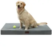 Dog Bed Mats for Big Dogs - Orthopedic Dog Pet Bed Thick Egg Foam Crate, Remo...