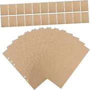 STOBOK A5 Planner Inserts 6 Hole Loose Leaf Paper Refills Journal Inserts for 6 Ring Binder Notebook