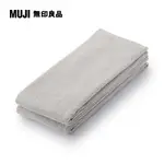 棉圈絨長型毛巾/2入組/淺灰34*110CM【MUJI 無印良品】