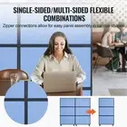 Acoustic Room Divider Partition Panel Privacy Screen 2 Pack Blue