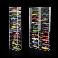 在飛比找蝦皮商城精選優惠-【SK精選】1：64 玩具車模展示架 40格 透明模型收納架