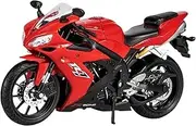 Limited Edition Metal Simulation Motorcycle 1:12 for Yamaha YZF-R1 Motorcycles Alloy Model Static Toy Adult Hobby Collection Souvenir Display Souvenir(Red)