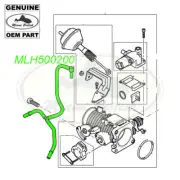 LAND ROVER AIR SUPPLY INLET PIPE HOSE FREELANDER 02-05 V6 MLH500200 OEM (for: Land Rover)