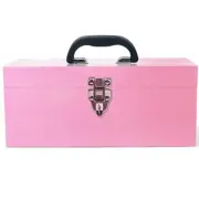 16" Small Tool Box Mini Toolbox Small Metal Tool Box Portable Locking Metal T...