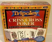 Tripoley Criss Cross Poker 2005 by Cadaco Board Games Ten Hands of Poker Sealed