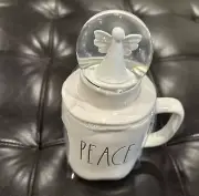 Rae Dunn Peace Mug With Angel Snow Globe Topper Get Well Gift