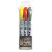 Tim Holtz Distress Halloween Pearlescent Crayon Set #3 TSHK81111 Limited Edition