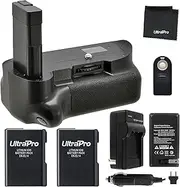 Battery Grip Bundle F/Nikon D5100 D5200 D5300: Includes Vertical Battery Grip 2-Pk EN-EL14 Long-Life Batteries Charger UltraPro Accessory Bundle