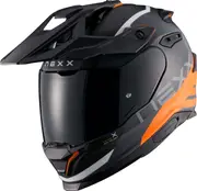 Nexx Y.Travl Quest, adventure helmet , color: Matt Black/Orange/Grey , size: M