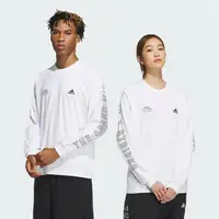 在飛比找momo購物網優惠-【adidas 愛迪達】上衣 男款 女款 長袖上衣 運動 亞