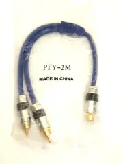 ProFlex RCA Y-Split Female to 2 X Male Audio Cable Connector Adapter Gold Plated