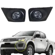 Set Front Fog Light Cover Bracket Wire For Triton L200 4-Door 2009-2014 Pickup