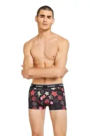 6 x Mens Bonds Microfibre Guyfront Trunk Underwear Circles & Stars 2Y5 Xs